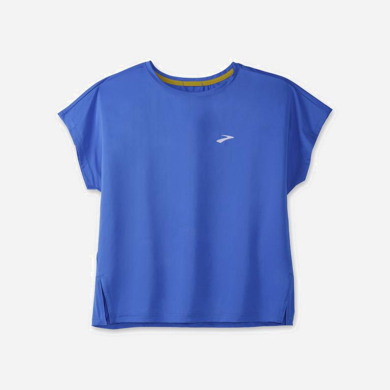 Brooks Sprint Free Breathable - Camisetas Manga Corta Mujer - Azules (DL5264780)